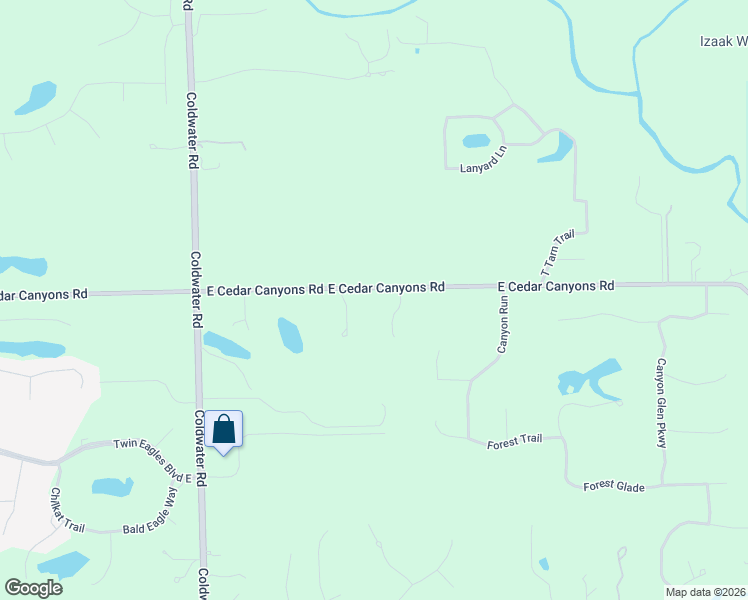 map of restaurants, bars, coffee shops, grocery stores, and more near 1025-1163 East Cedar Canyons Road in Fort Wayne