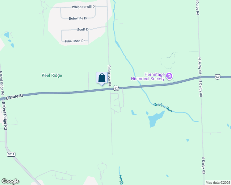 map of restaurants, bars, coffee shops, grocery stores, and more near 5000 U.S. 62 in Hermitage