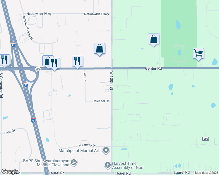 map of restaurants, bars, coffee shops, grocery stores, and more near 1460 County Highway 17 in Hinckley