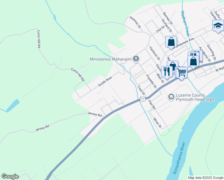 map of restaurants, bars, coffee shops, grocery stores, and more near 37 Smith Row in Plymouth
