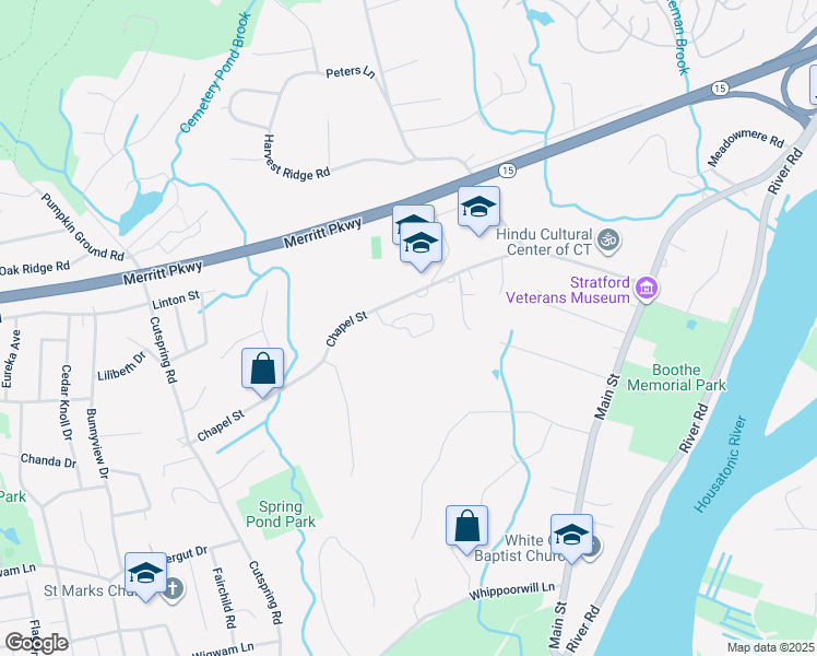 map of restaurants, bars, coffee shops, grocery stores, and more near HIGH Park Street in Stratford