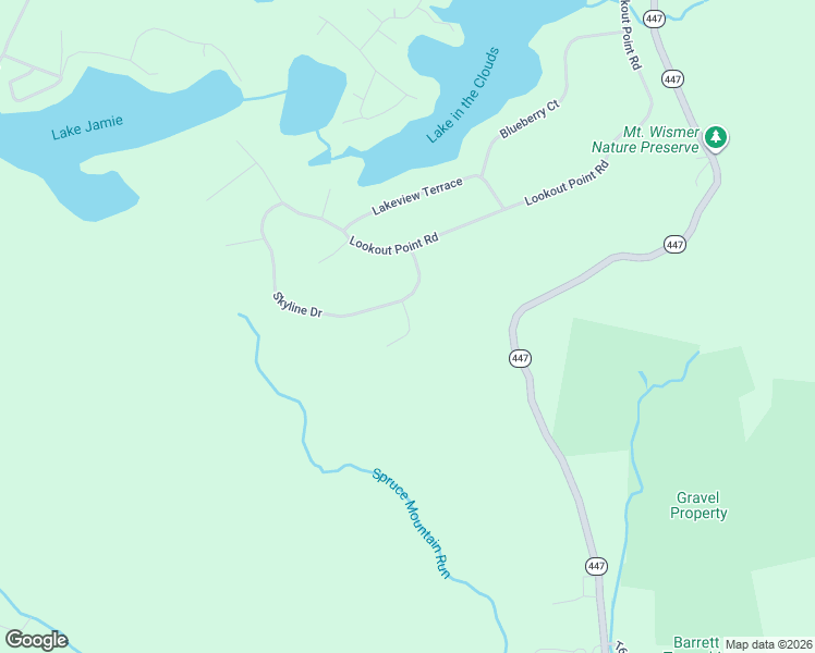 map of restaurants, bars, coffee shops, grocery stores, and more near Skyline Ct in Monroe