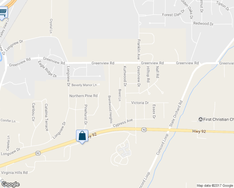 map of restaurants, bars, coffee shops, grocery stores, and more near 210 Brent Lane in Council Bluffs