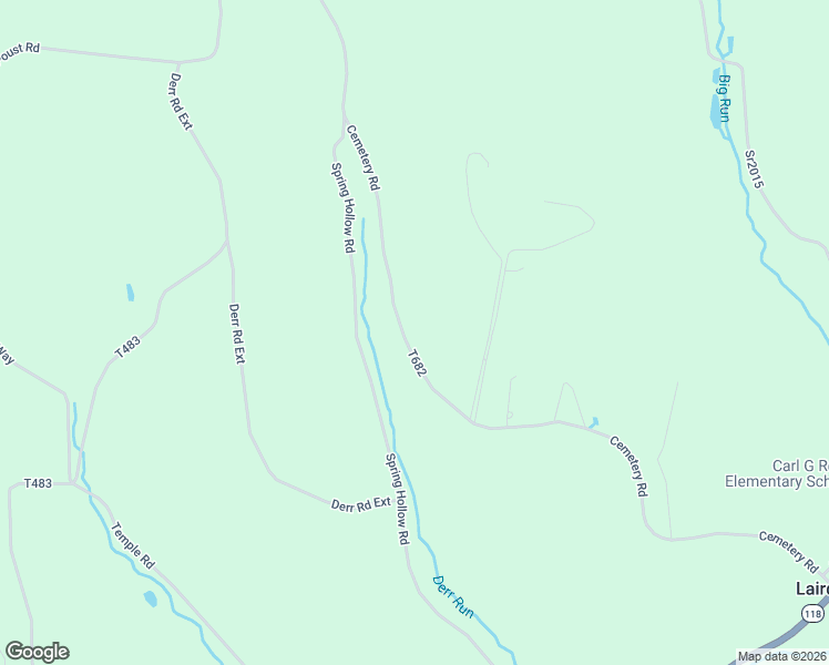 map of restaurants, bars, coffee shops, grocery stores, and more near 1152 Cemetery Road in Muncy