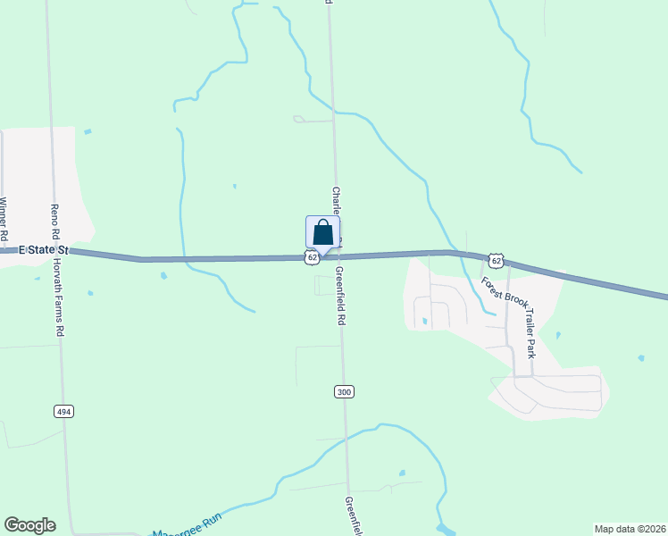 map of restaurants, bars, coffee shops, grocery stores, and more near 1173 Greenfield Road in Hermitage