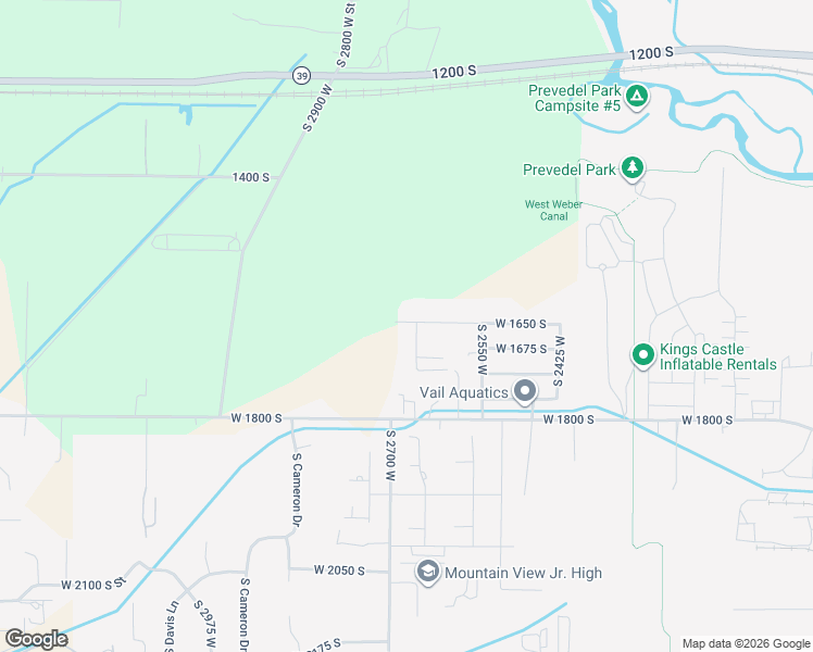 map of restaurants, bars, coffee shops, grocery stores, and more near 1685 South 2650 West in West Haven