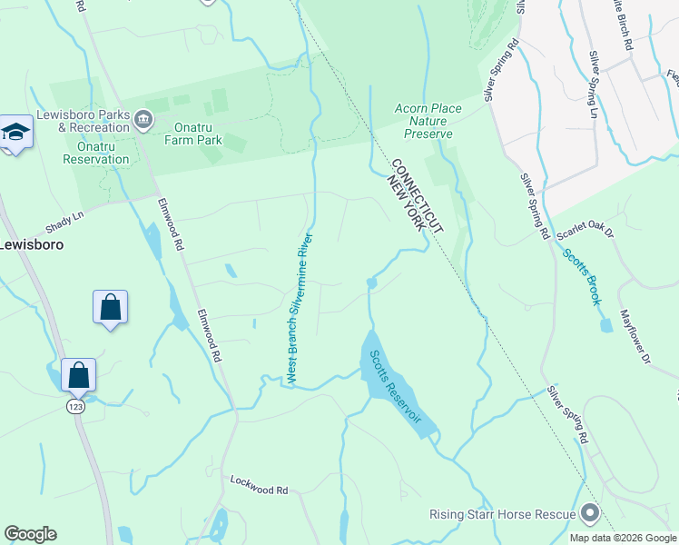 map of restaurants, bars, coffee shops, grocery stores, and more near 19 Deer Run Road in South Salem