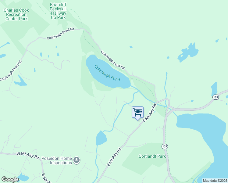 map of restaurants, bars, coffee shops, grocery stores, and more near 21 Pond Meadow Lane in Croton-on-Hudson