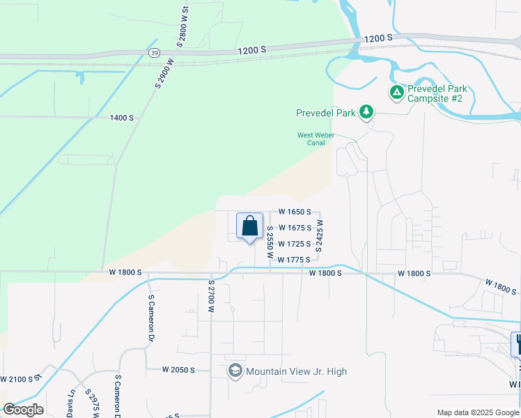 map of restaurants, bars, coffee shops, grocery stores, and more near 2532 West 1650 South in West Haven