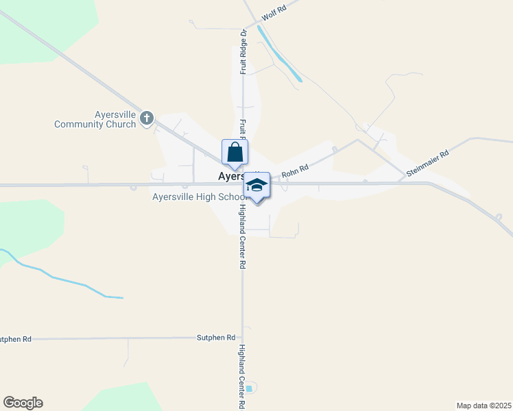 map of restaurants, bars, coffee shops, grocery stores, and more near 28046 Watson Road in Defiance