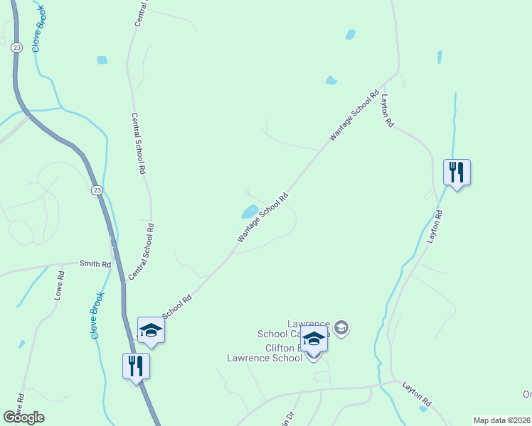 map of restaurants, bars, coffee shops, grocery stores, and more near 37 Wantage School Road in Sussex