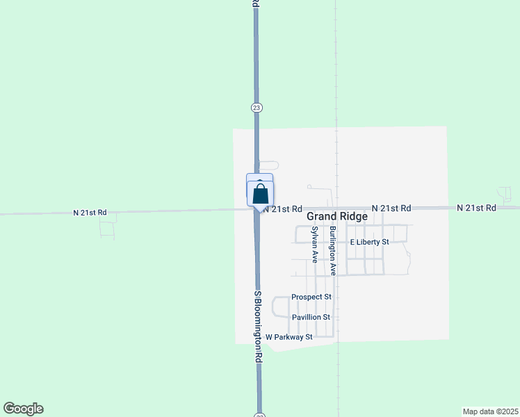 map of restaurants, bars, coffee shops, grocery stores, and more near 400 West Main Street in Grand Ridge