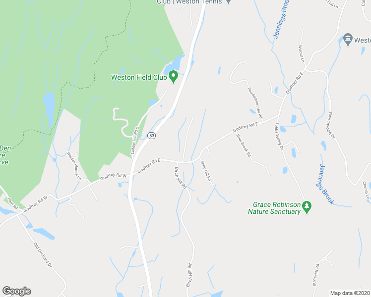 map of restaurants, bars, coffee shops, grocery stores, and more near 37 Alwyn Lane in Weston