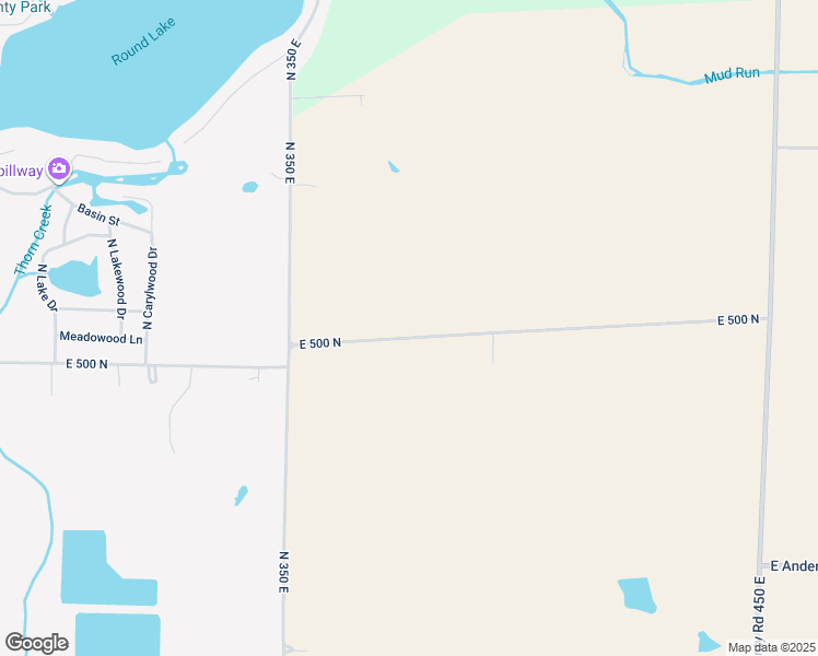 map of restaurants, bars, coffee shops, grocery stores, and more near 3751 East 500 North in Columbia City