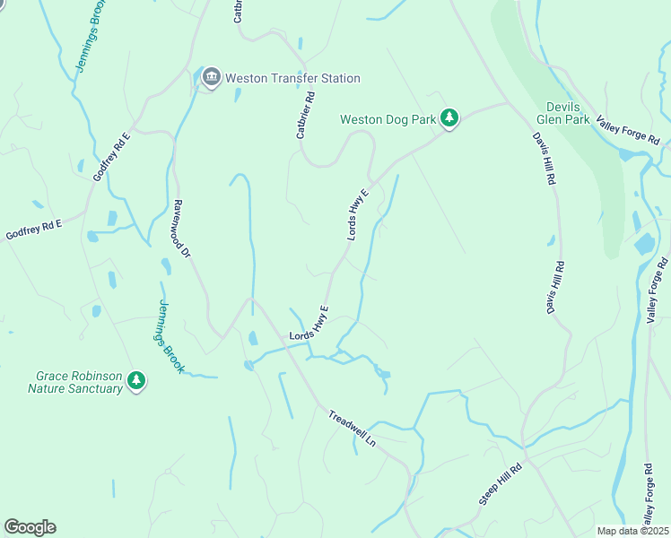 map of restaurants, bars, coffee shops, grocery stores, and more near 84 Lords Highway East in Weston