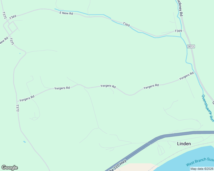 map of restaurants, bars, coffee shops, grocery stores, and more near Yergers Road in Linden