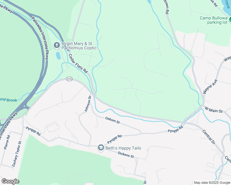 map of restaurants, bars, coffee shops, grocery stores, and more near 21 Perrin's Peak Road in Stony Point