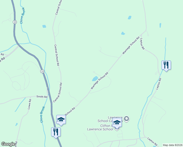 map of restaurants, bars, coffee shops, grocery stores, and more near 37 Wantage School Road in Sussex