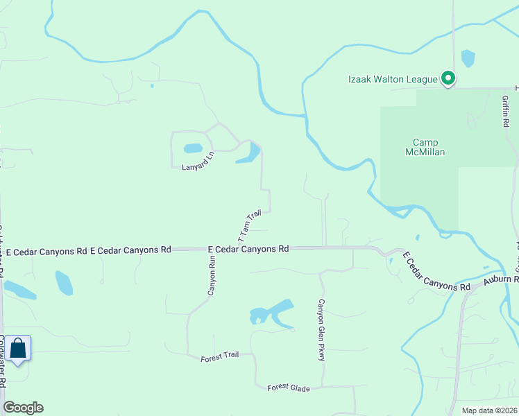 map of restaurants, bars, coffee shops, grocery stores, and more near 16530 T Tarn Trail in Fort Wayne