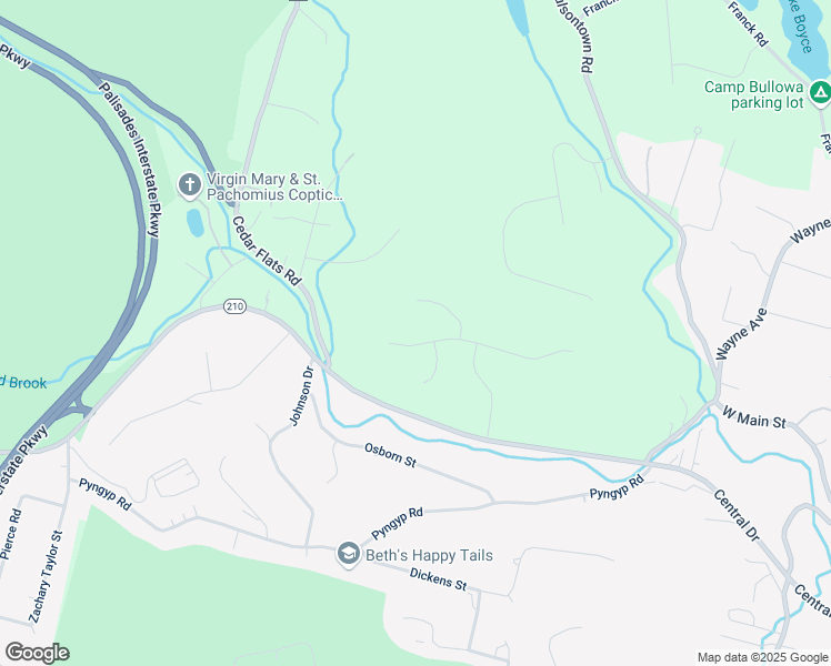 map of restaurants, bars, coffee shops, grocery stores, and more near 21 Perrin's Peak Road in Stony Point