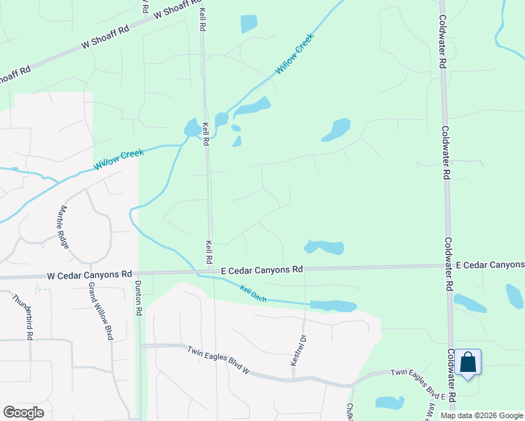 map of restaurants, bars, coffee shops, grocery stores, and more near 168 Big Rock Pass in Huntertown