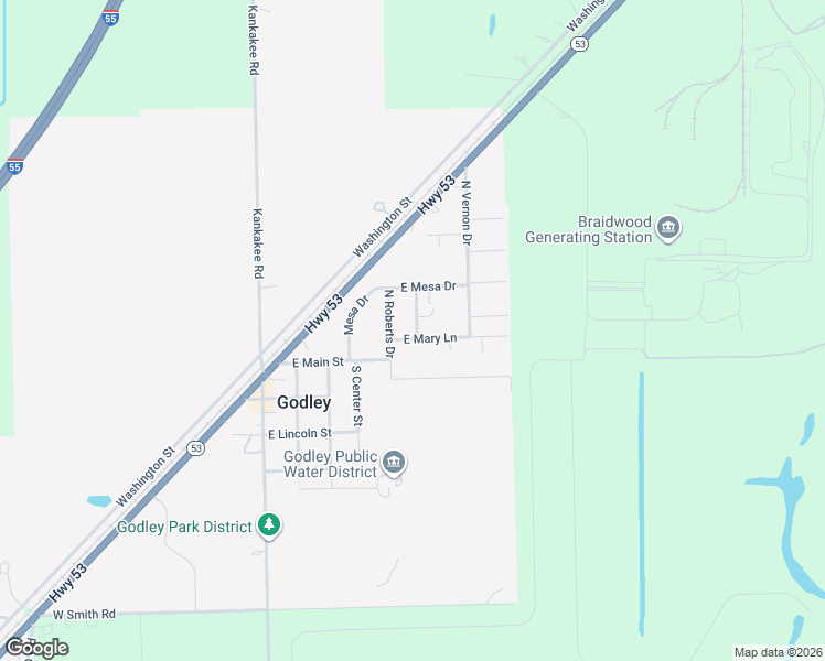 map of restaurants, bars, coffee shops, grocery stores, and more near 509 East Mesa Drive in Godley