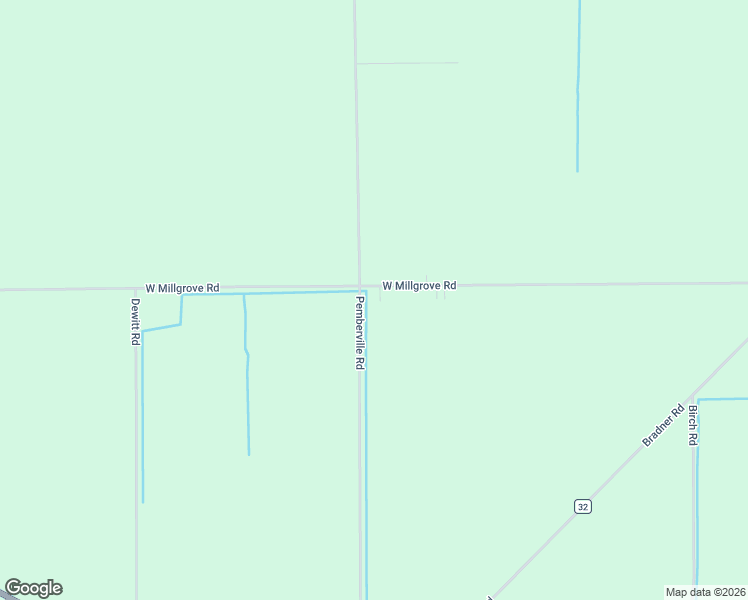 map of restaurants, bars, coffee shops, grocery stores, and more near 2933 West Millgrove Road in Risingsun