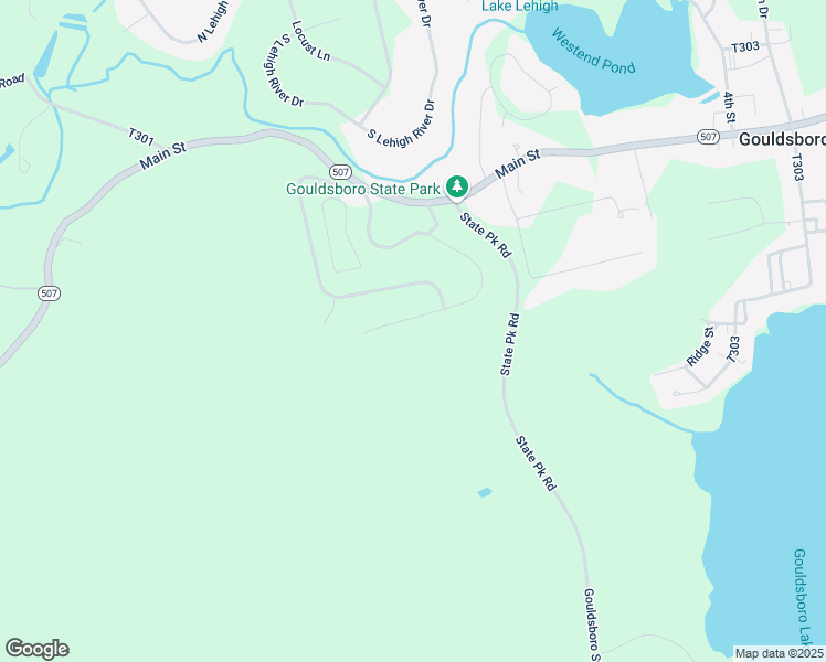 map of restaurants, bars, coffee shops, grocery stores, and more near State Park Dr in Wayne