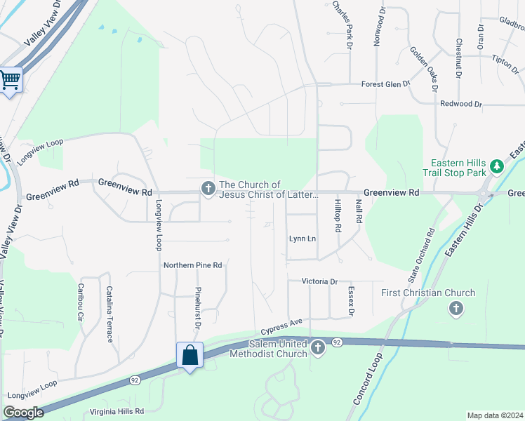 map of restaurants, bars, coffee shops, grocery stores, and more near 230 Brent Lane in Council Bluffs