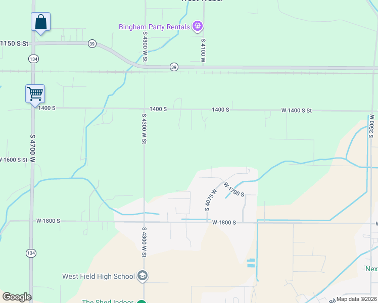 map of restaurants, bars, coffee shops, grocery stores, and more near 1549 South 4125 West in West Haven