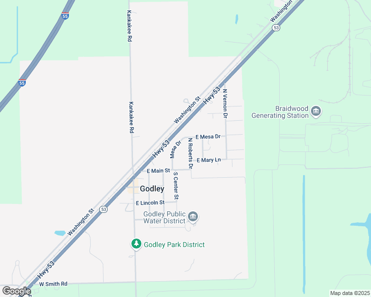 map of restaurants, bars, coffee shops, grocery stores, and more near 321 North Roberts Drive in Godley
