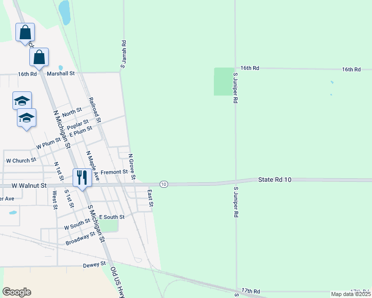 map of restaurants, bars, coffee shops, grocery stores, and more near in Argos