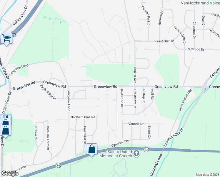 map of restaurants, bars, coffee shops, grocery stores, and more near 230 Brent Lane in Council Bluffs