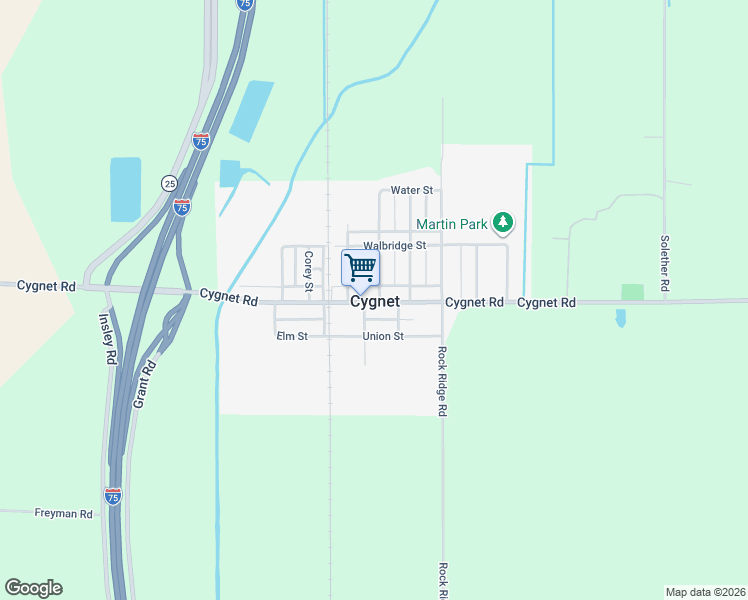 map of restaurants, bars, coffee shops, grocery stores, and more near in Cygnet