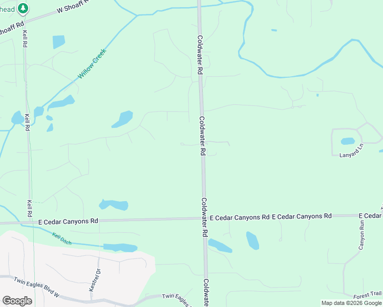 map of restaurants, bars, coffee shops, grocery stores, and more near 616 Big Valley Court in Huntertown