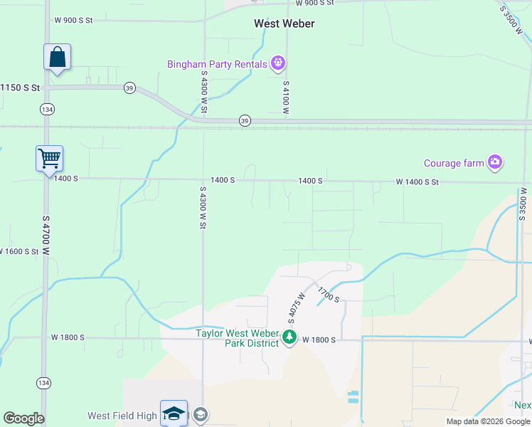 map of restaurants, bars, coffee shops, grocery stores, and more near 1483 South 4125 West in West Haven