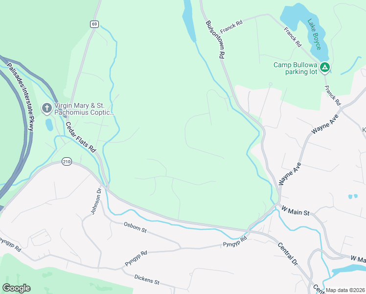 map of restaurants, bars, coffee shops, grocery stores, and more near 28 Bensons Point Court in Stony Point