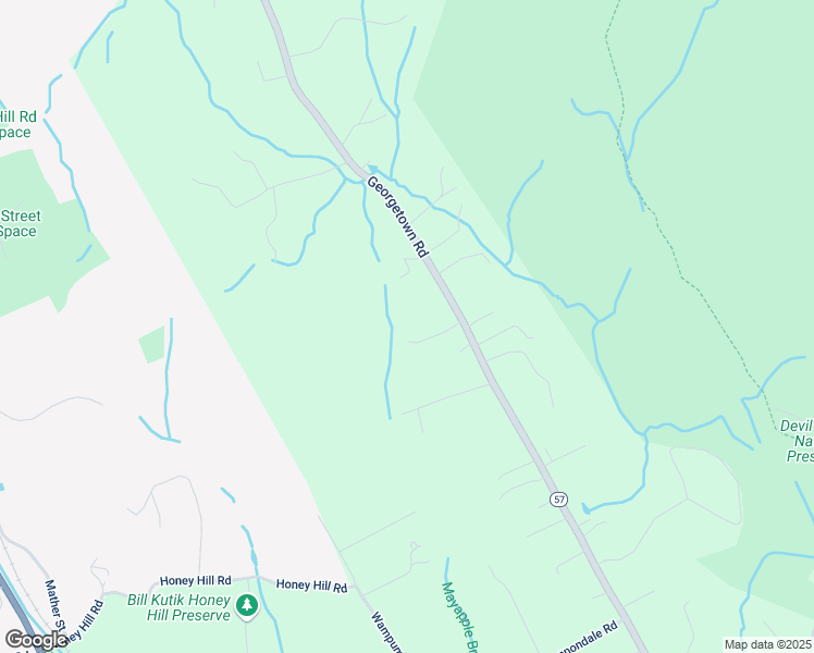 map of restaurants, bars, coffee shops, grocery stores, and more near 139 Georgetown Road in Weston
