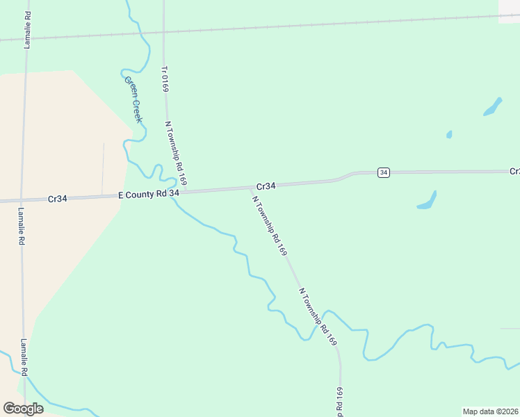 map of restaurants, bars, coffee shops, grocery stores, and more near 7842 North Township Road 169 in Green Springs