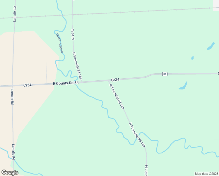 map of restaurants, bars, coffee shops, grocery stores, and more near 7842-7998 North Township Road 169 in Green Springs