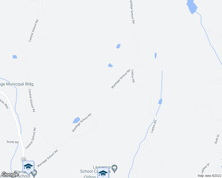map of restaurants, bars, coffee shops, grocery stores, and more near Wantage School Road in Wantage