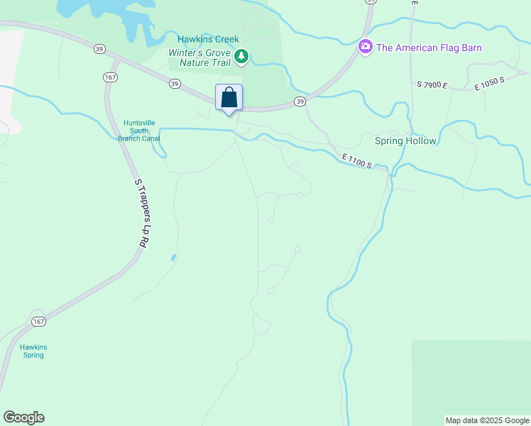 map of restaurants, bars, coffee shops, grocery stores, and more near 1463 South Redbud Court in Huntsville