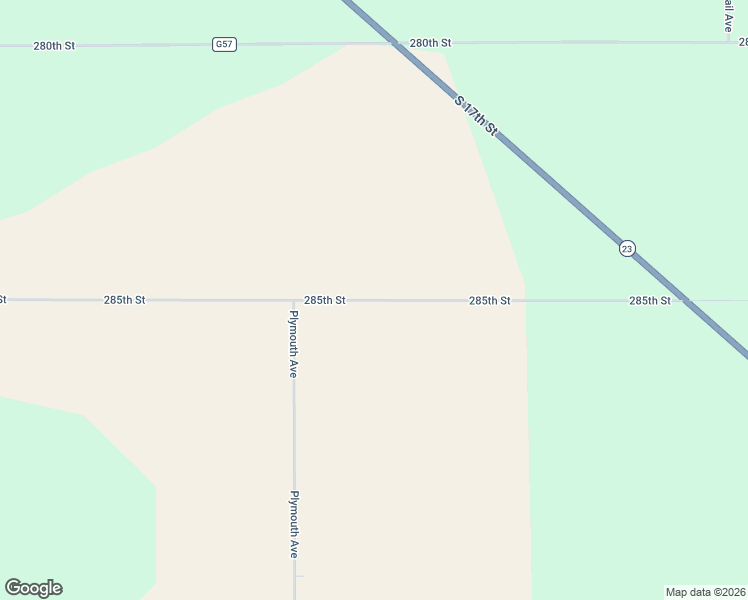 map of restaurants, bars, coffee shops, grocery stores, and more near 2517 285th Street in Oskaloosa
