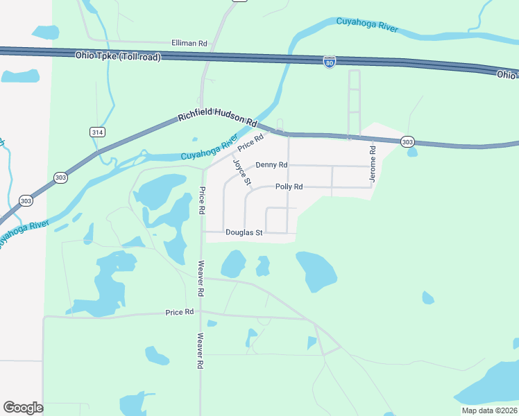 map of restaurants, bars, coffee shops, grocery stores, and more near 2878 Shelly Road in Ravenna