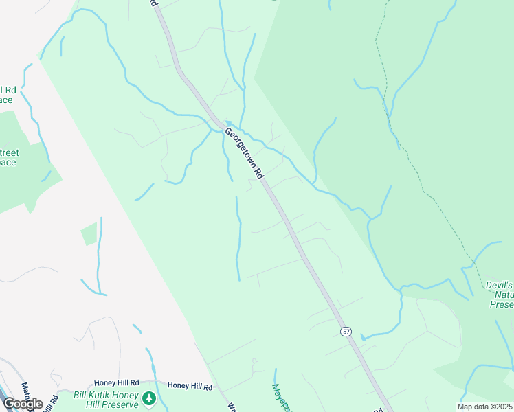 map of restaurants, bars, coffee shops, grocery stores, and more near 139 Georgetown Road in Weston