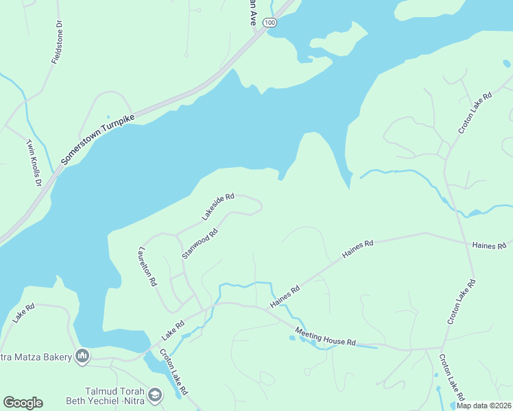 map of restaurants, bars, coffee shops, grocery stores, and more near 88 Stanwood Road in Mount Kisco