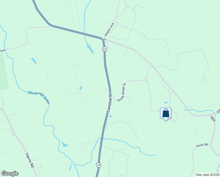 map of restaurants, bars, coffee shops, grocery stores, and more near 71 Cantitoe Street in Katonah