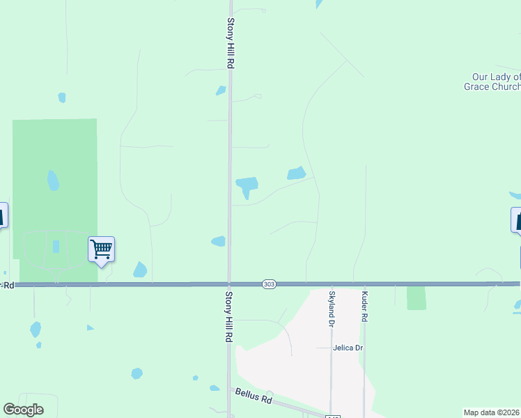 map of restaurants, bars, coffee shops, grocery stores, and more near 2136 Hayden Drive in Hinckley