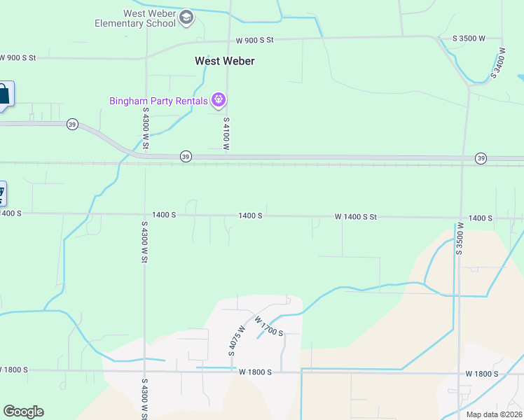 map of restaurants, bars, coffee shops, grocery stores, and more near 4002 West 1400 South Street in Ogden