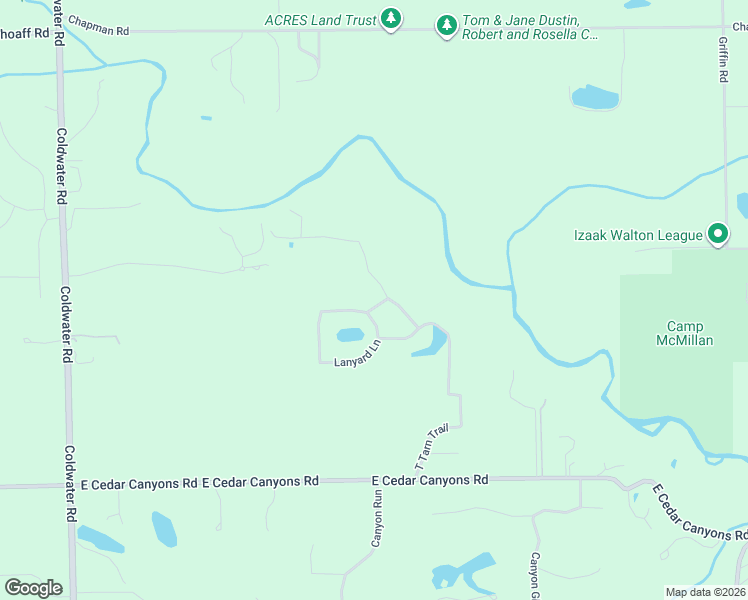 map of restaurants, bars, coffee shops, grocery stores, and more near 16946 Glacier Ridge Road in Fort Wayne